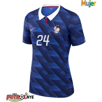 Camiseta Francia Rayan Cherki #24 Primera Equipación para mujer Mundial 2026 manga corta